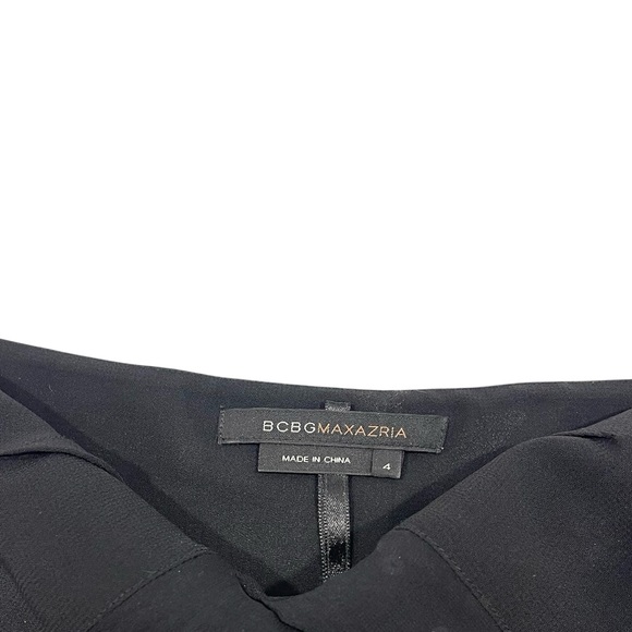 Y2K BCBGMAXAZRIA Asymmetric Silk Midi Beaded Babydoll Dress Fairy Whimsigoth - Picture 8 of 12